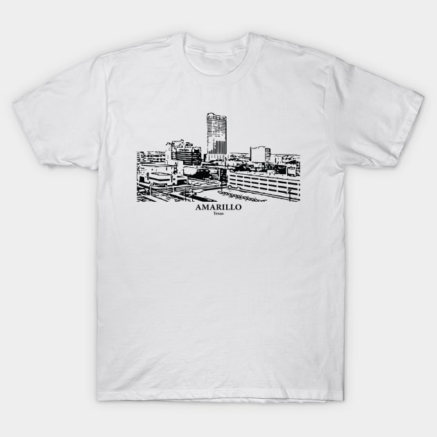 Amarillo - Texas T-Shirt by Lakeric